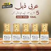 Deal Of 5 Long Lasting Attar for Unisex
